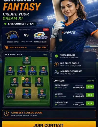 Hero11 (hero11 app) fantasy cricket & matchday visual 3